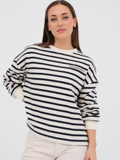 Sudadera Chelsea básica rayas navy