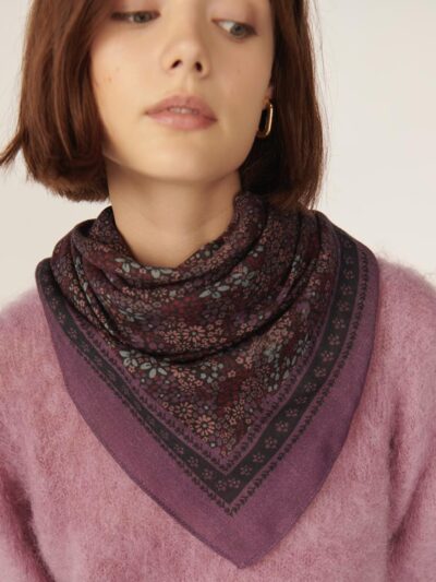 Foulard nydou framboise