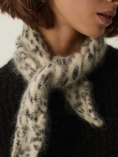 Bufanda mohair bomette dalmatien