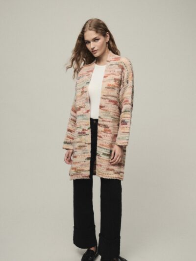 Chaqueta Mercedes abierta multicolor