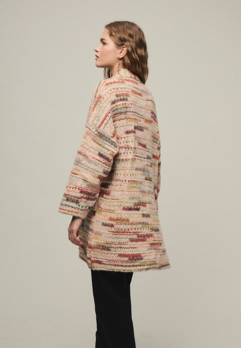 Chaqueta Mercedes abierta multicolor - Imagen 3