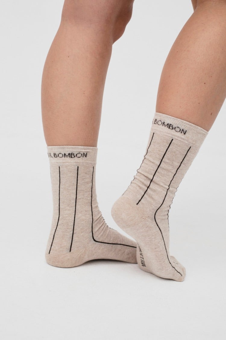 Calcetines kile beige - Imagen 2