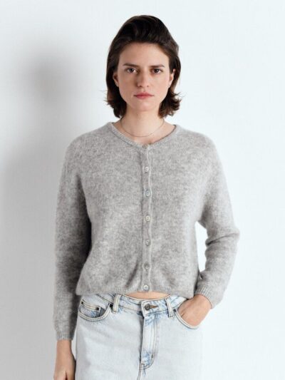 Chaqueta punto VITO botones gris