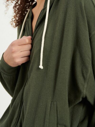 Sudadera Ypawood capucha verde