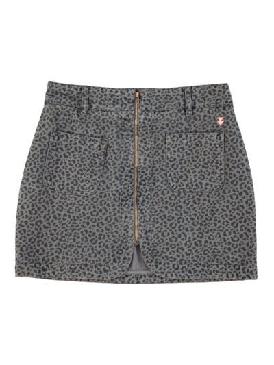 Falda corta grey animal print