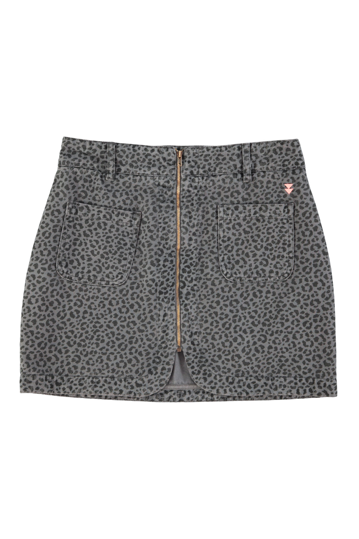 Falda corta grey animal print