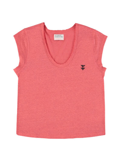 Camiseta coral lino