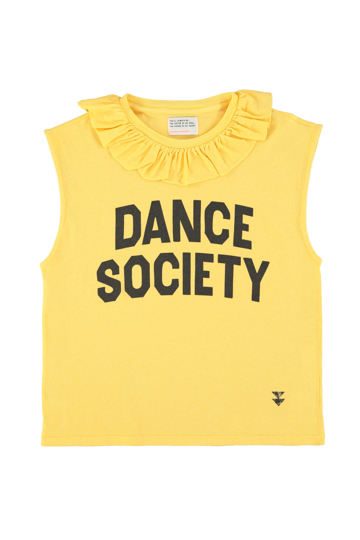 Camiseta collar yellow "dance society"