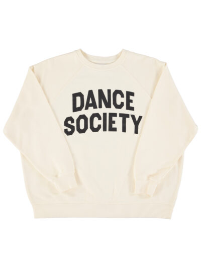 Sudadera ecru "dance society"