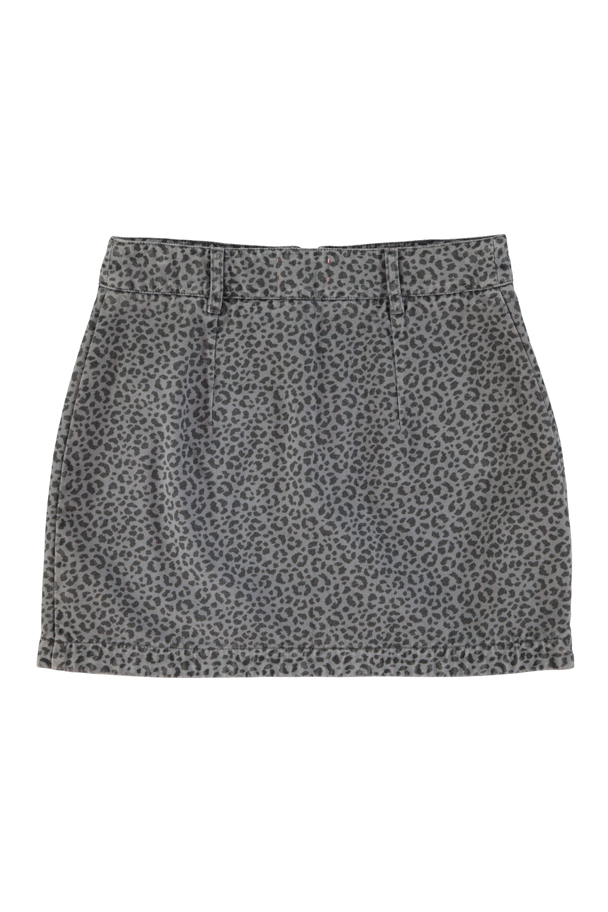 Falda corta grey animal print - Imagen 2