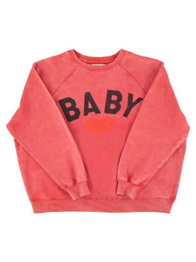 Sudadera washed red "baby"