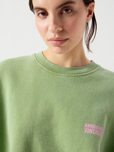 Sudadera plizzy oversize verde