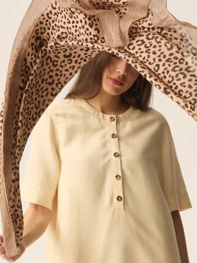 Foulard nymine terre/peach