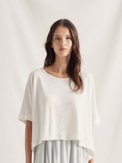 Camiseta ancha margo crudo