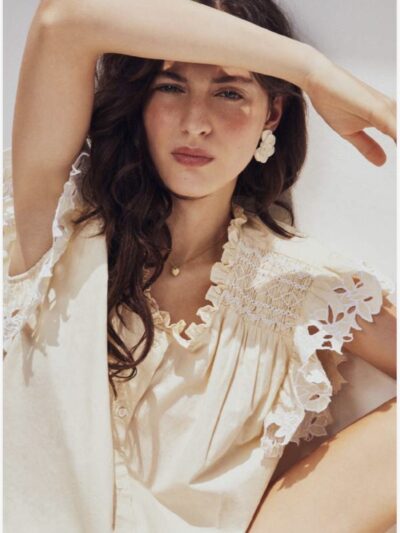 Blusa top judith cream