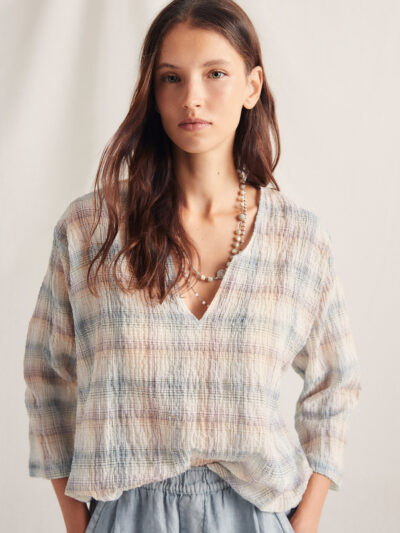 Blusa glam ml cuadros