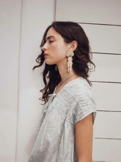 Top blusa kelia aqua